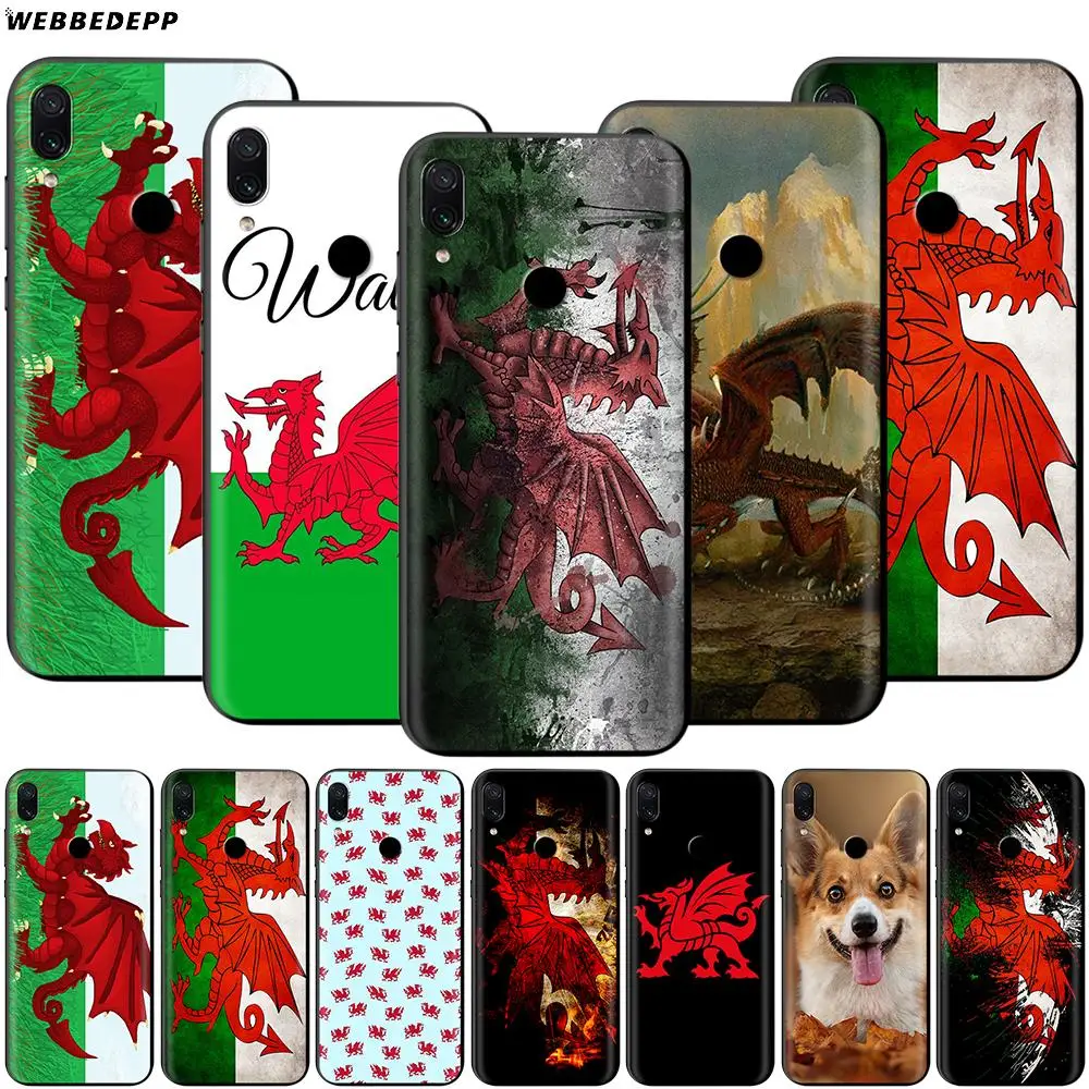 Чехол в стиле ретро с валлийским флагом дракона для Xiaomi Redmi Note 8 MI 3 6 9 A1 A2 A3 8A 6X 9T CC9