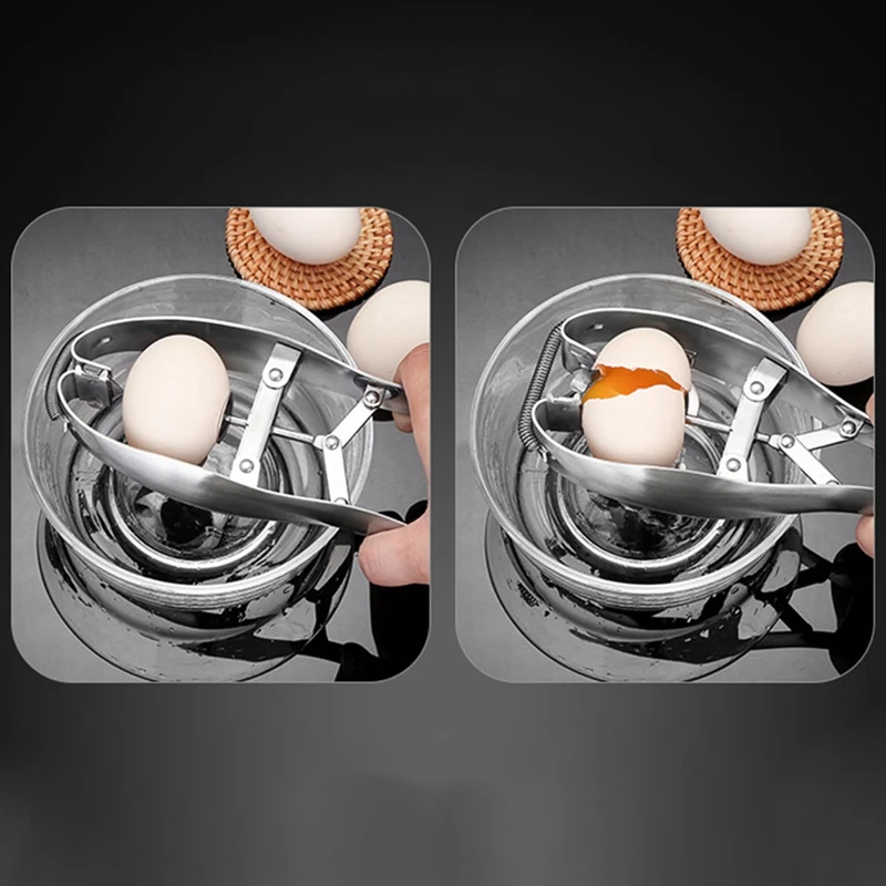 

Stainless Steel Egg Scissors Eggshell Cutter Quail Egg Opener Egg Cutter Egg Topper Cracker Separator Cooker
