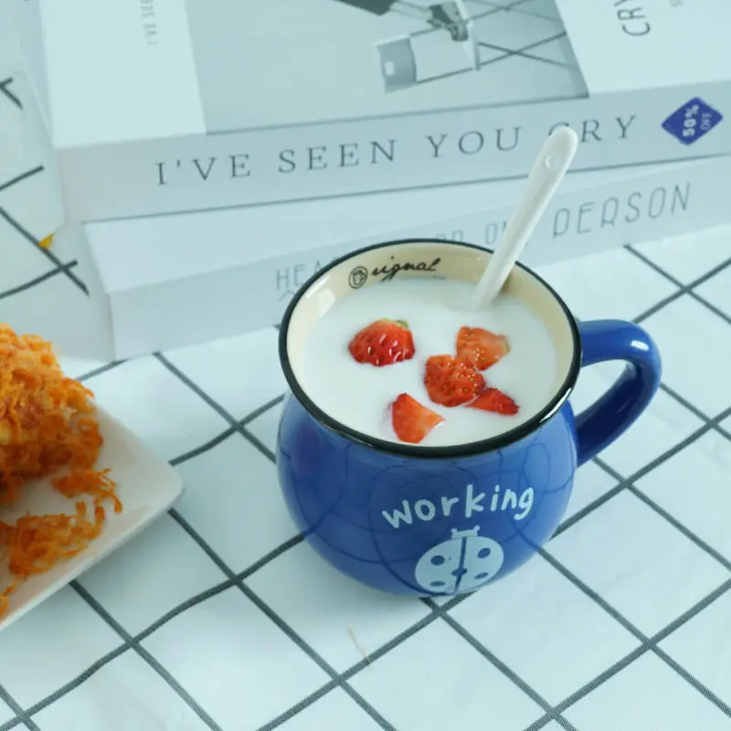 Кружка для питьевой воды Корейская версия Симпатичная керамическая кружка с