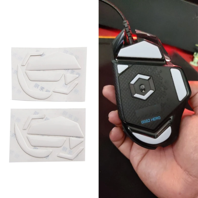 

4Pack Professional Mouse Skates Stickers Mouse Feet Pad Glides Rounded Curve Edge Replacement for logitech- G502 Mouse