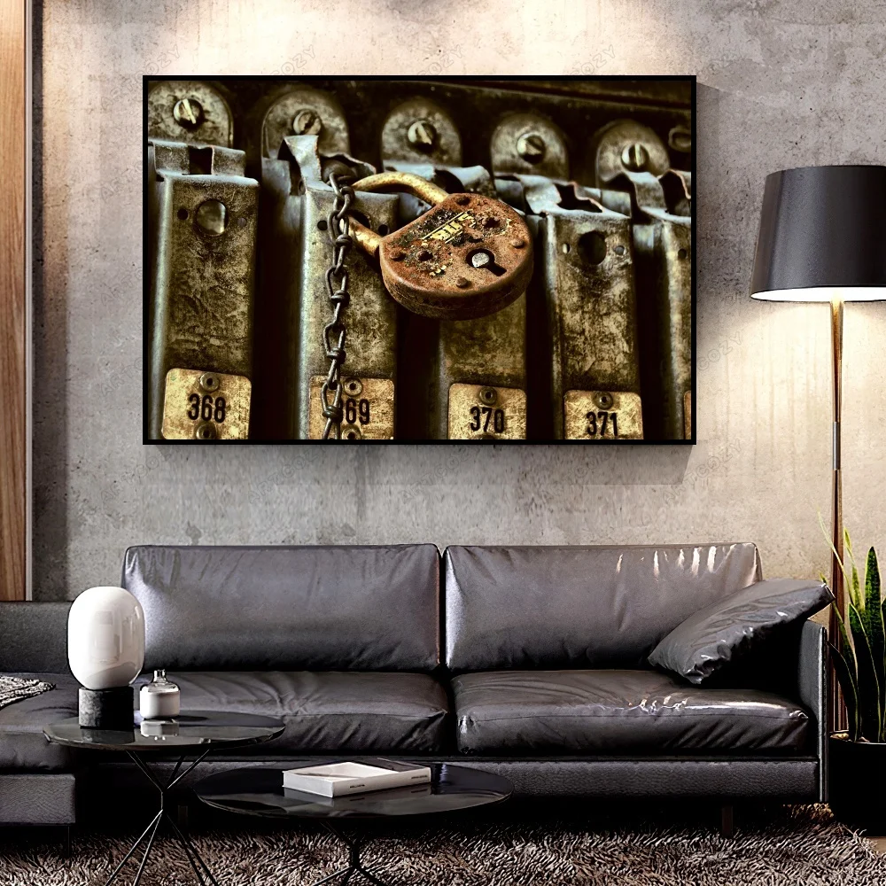 

Artcozy Oil Canvas Painting rusty_lock For Home Decoration Wall Art