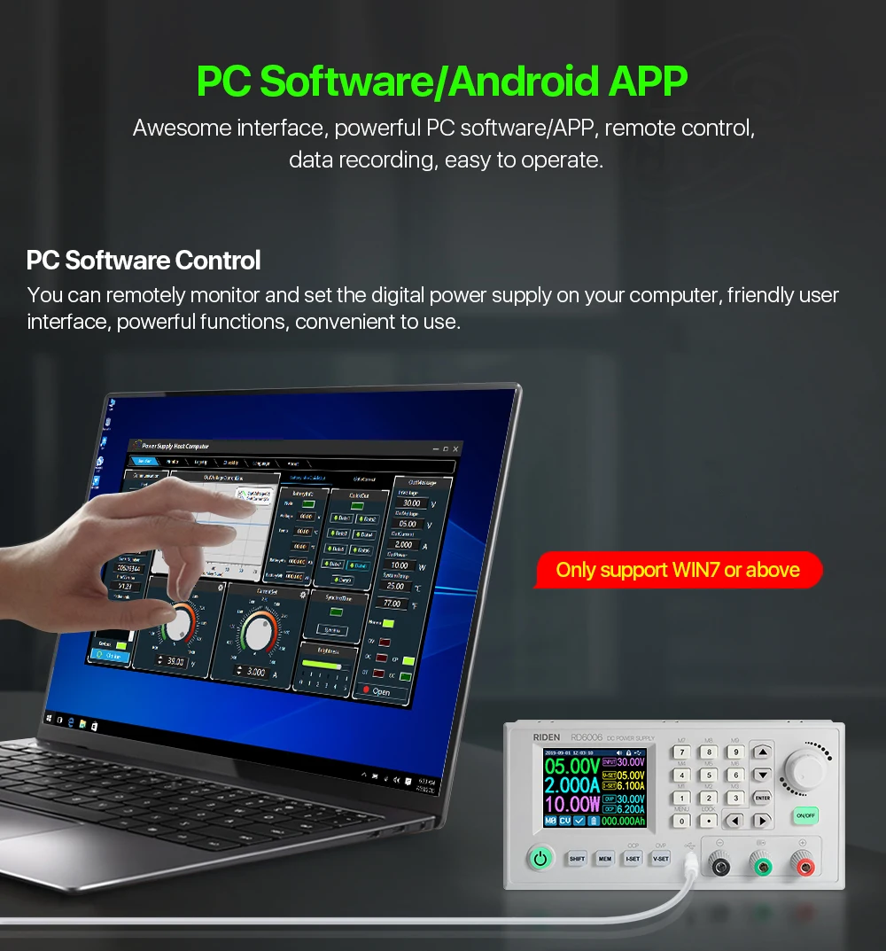 RD S06A RD6006 RD6006W USB Wi-Fi, DC-DC Напряжение текущий понижающий Питание понижающий Напряжение конвертер Вольтметр 60V 6A