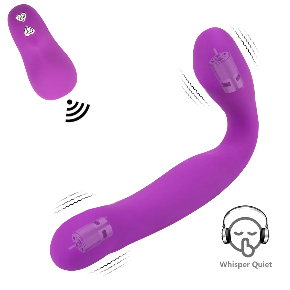 Перезаряжаемая Анальная пробка для секса Вибраторы с двойным 10 вибрациями