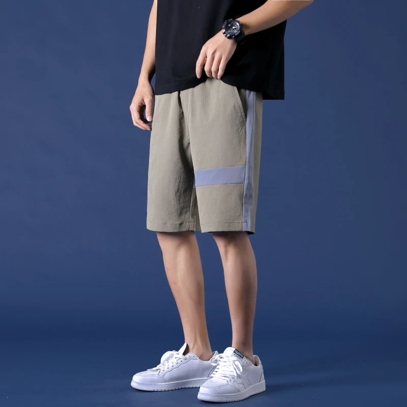 Мужские шорты в стиле пэчворк SingleRoad Японская уличная одежда хип хоп Летние