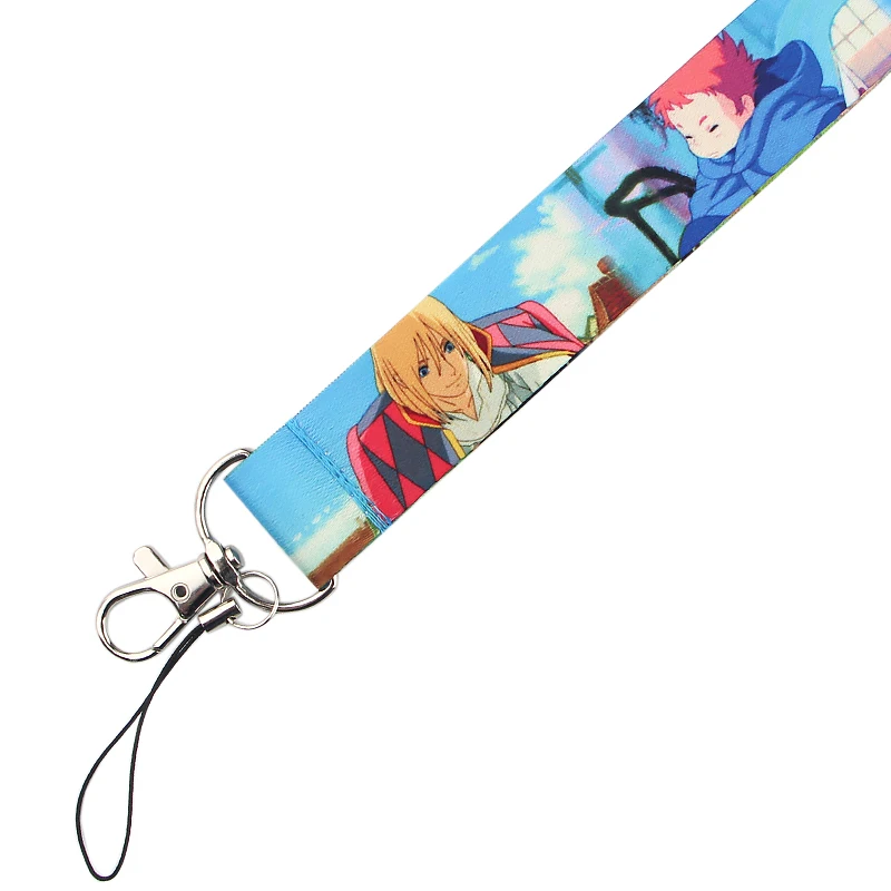 

LX34 Howl's Moving Castle Lanyard Keychain Rope Mobile Phone Neckband Lanyard Key ID Card USB Badge Holder DIY Lasso Lanyard