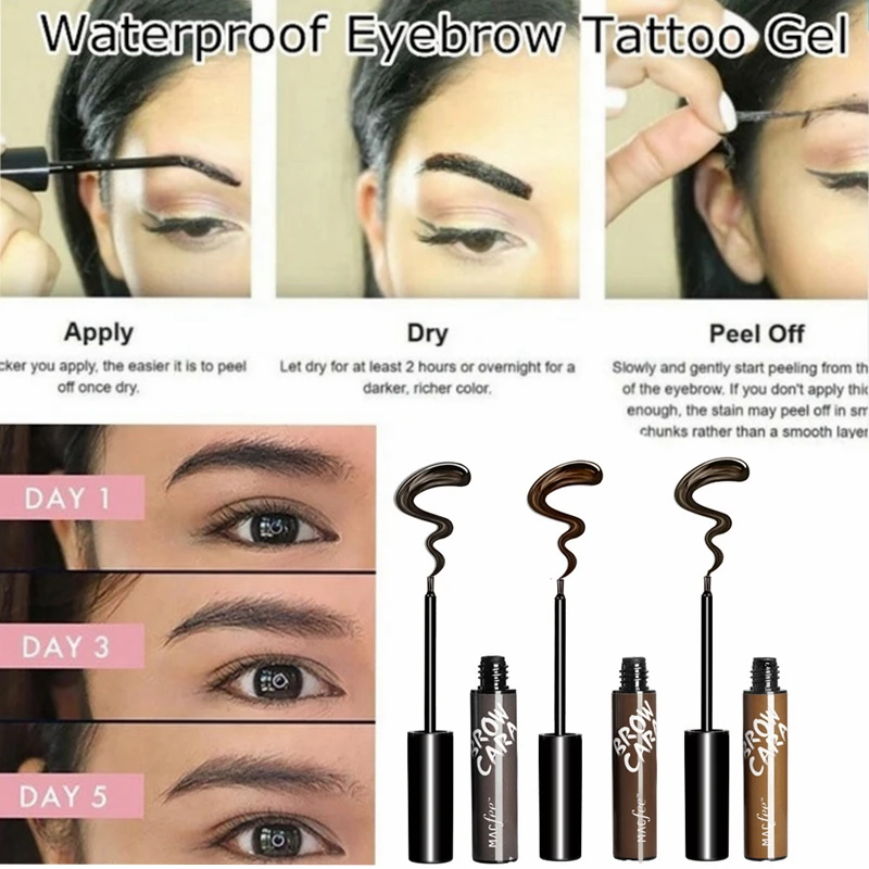5 дней длительность идеальная водостойкая Татуировка гель для бровей легко