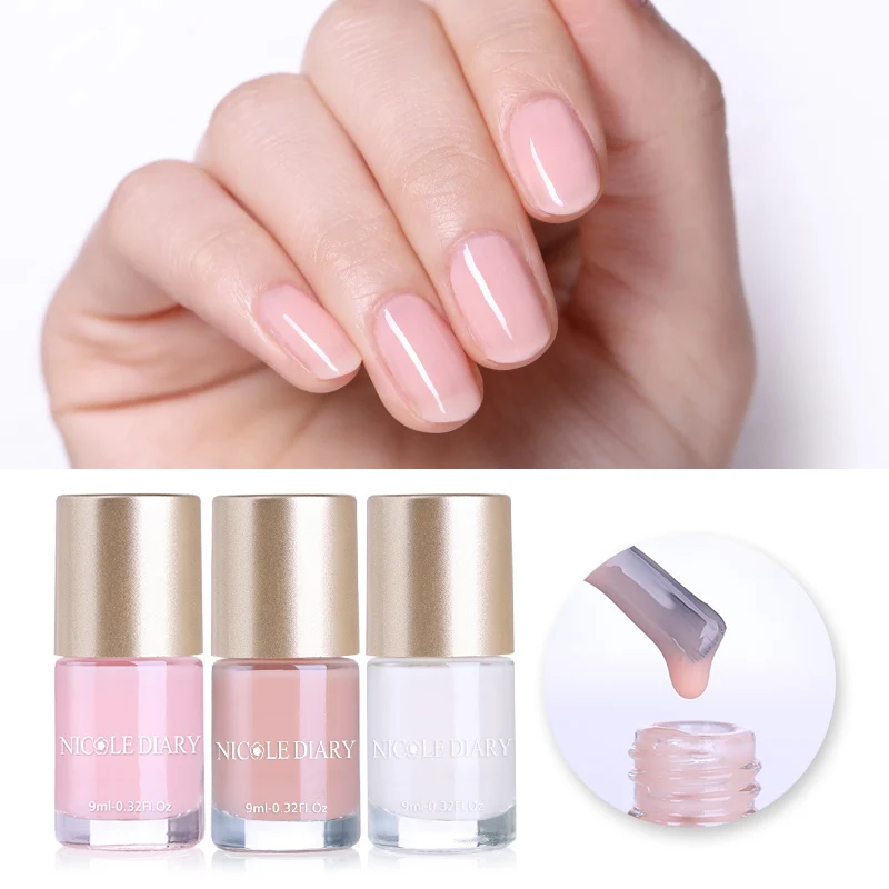 NICOLE DIARY 9ml Nail Polish Jelly Metallic Thermal Shiny Flakies Sequins Art Varnish | Красота и здоровье