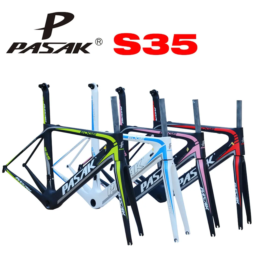 Pasak S35 700C дорожный велосипед карбоновая рама сверхлегкие рамы кабель внутреннее