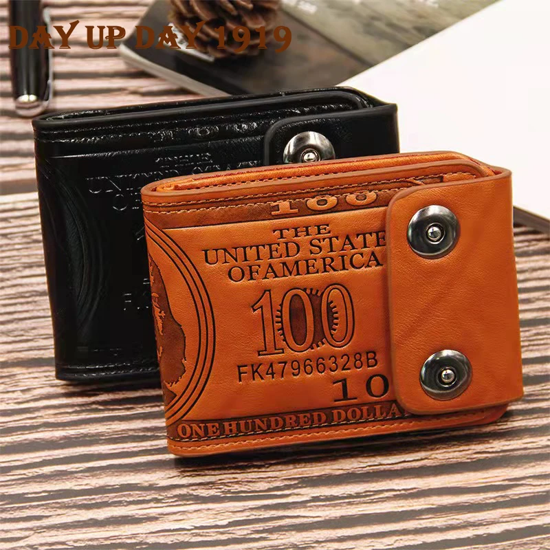 

Leather Men Wallet 2021 Dollar Price Wallet Casual Clutch Money Purse Bag Credit Card Holder Fashion New