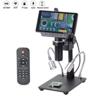 hayear 34mp 4k hd hdmi usb wifi microscope camera set with 5 inch display 300x zoon c mount lens hy 1070