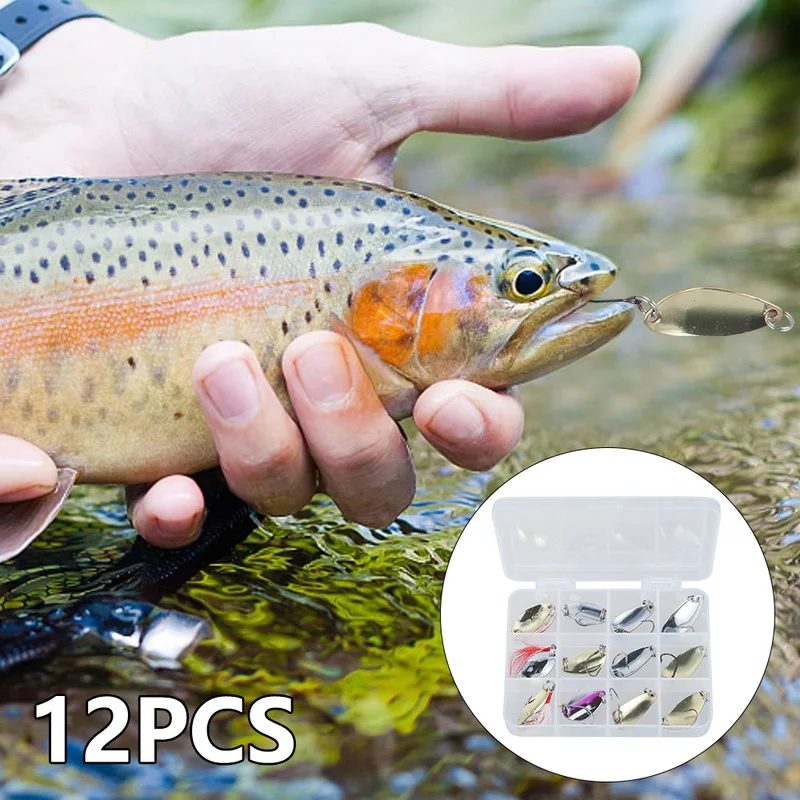 Набор ложек для форели прочные наборы рыболовных приманок чистая приманка набор