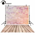Allenjoy День Святого Валентина Фотофон фон 14 февраля деревянный пол сердце любовь боке милая фотография фоны фотосессия