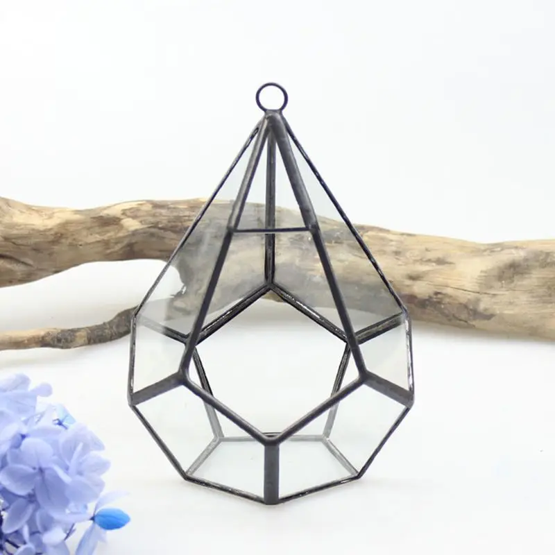 Подвесной стеклянный террариум Современная Художественная стена в форме слез