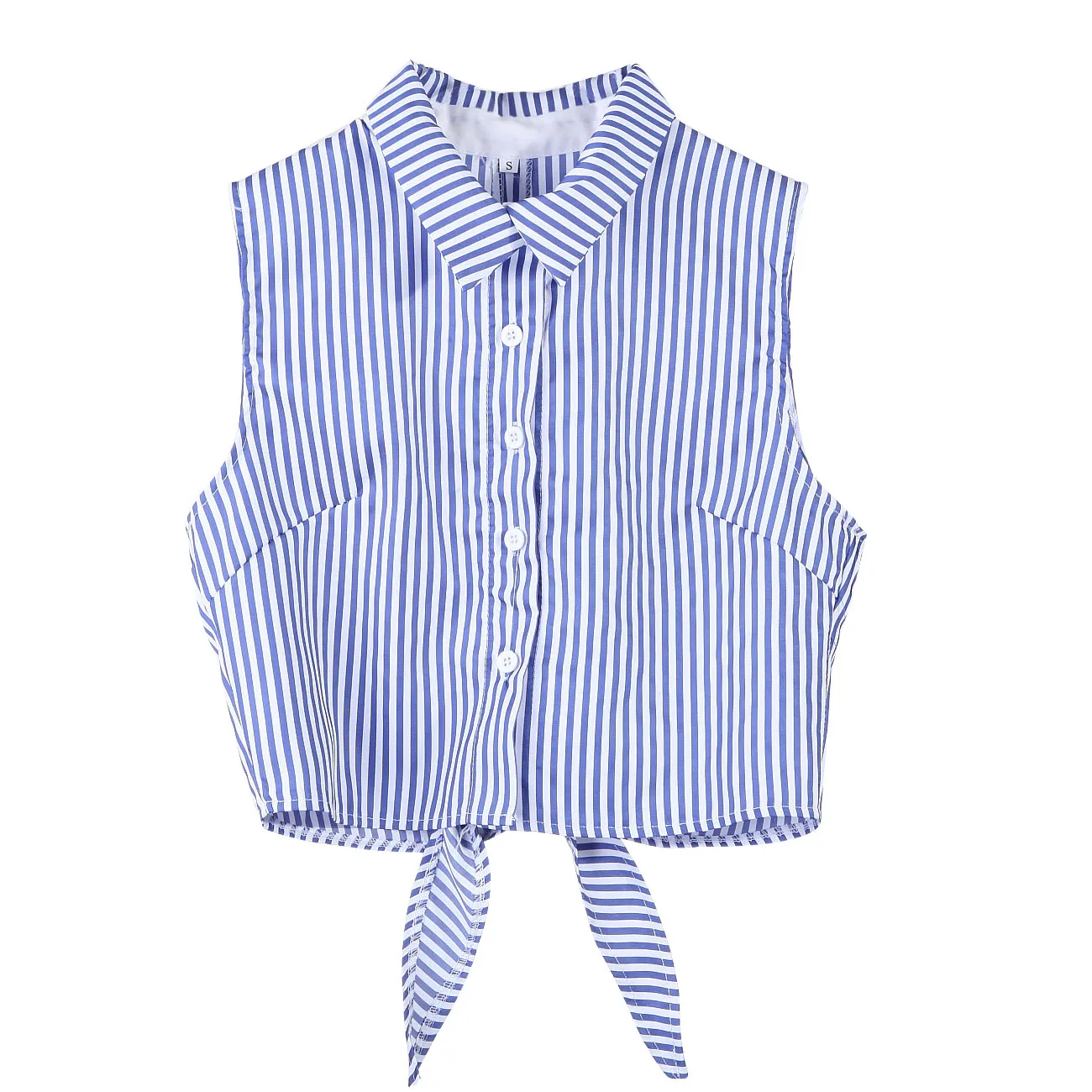 Женская блузка в полоску с V образным вырезом без рукавов|sleeveless blouse|shirt blouseblouse women |