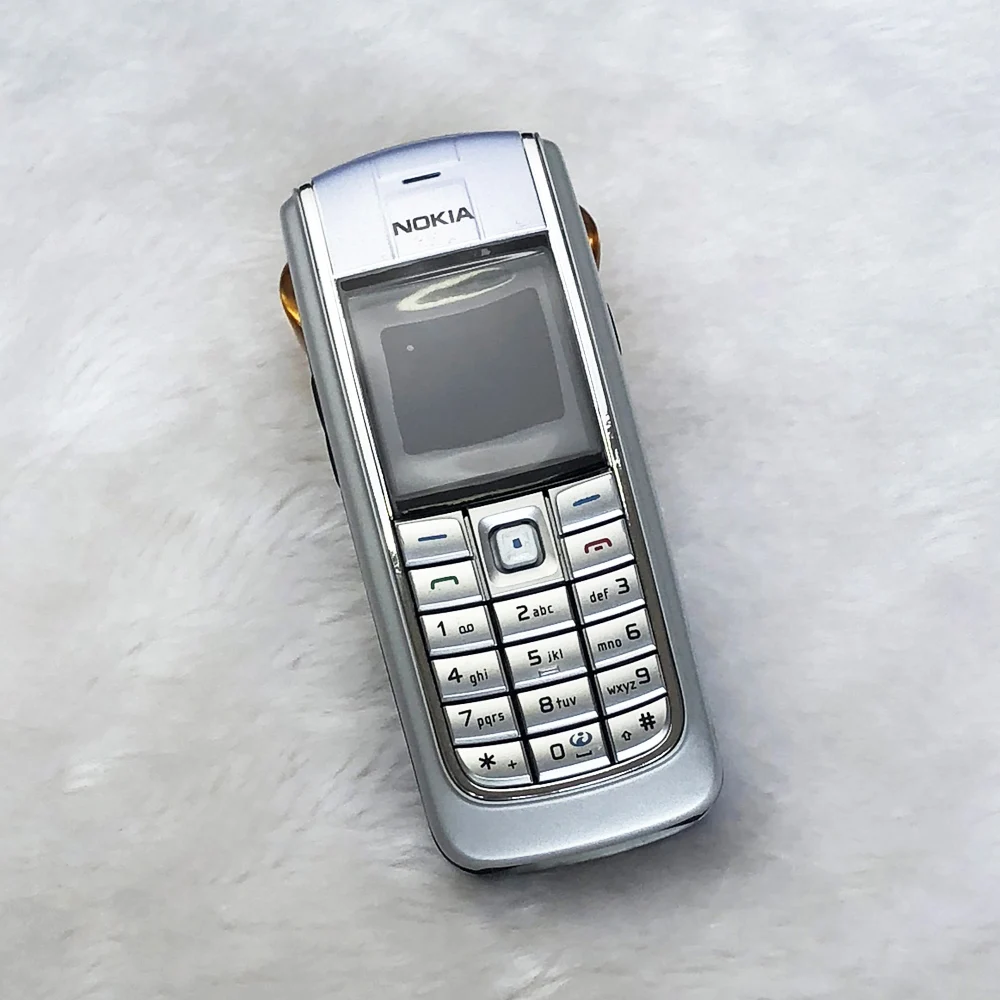 Мобильный телефон NOKIA 6021 разблокированный Восстановленный GSM трехдиапазонный Bluetooth Черный и подарок