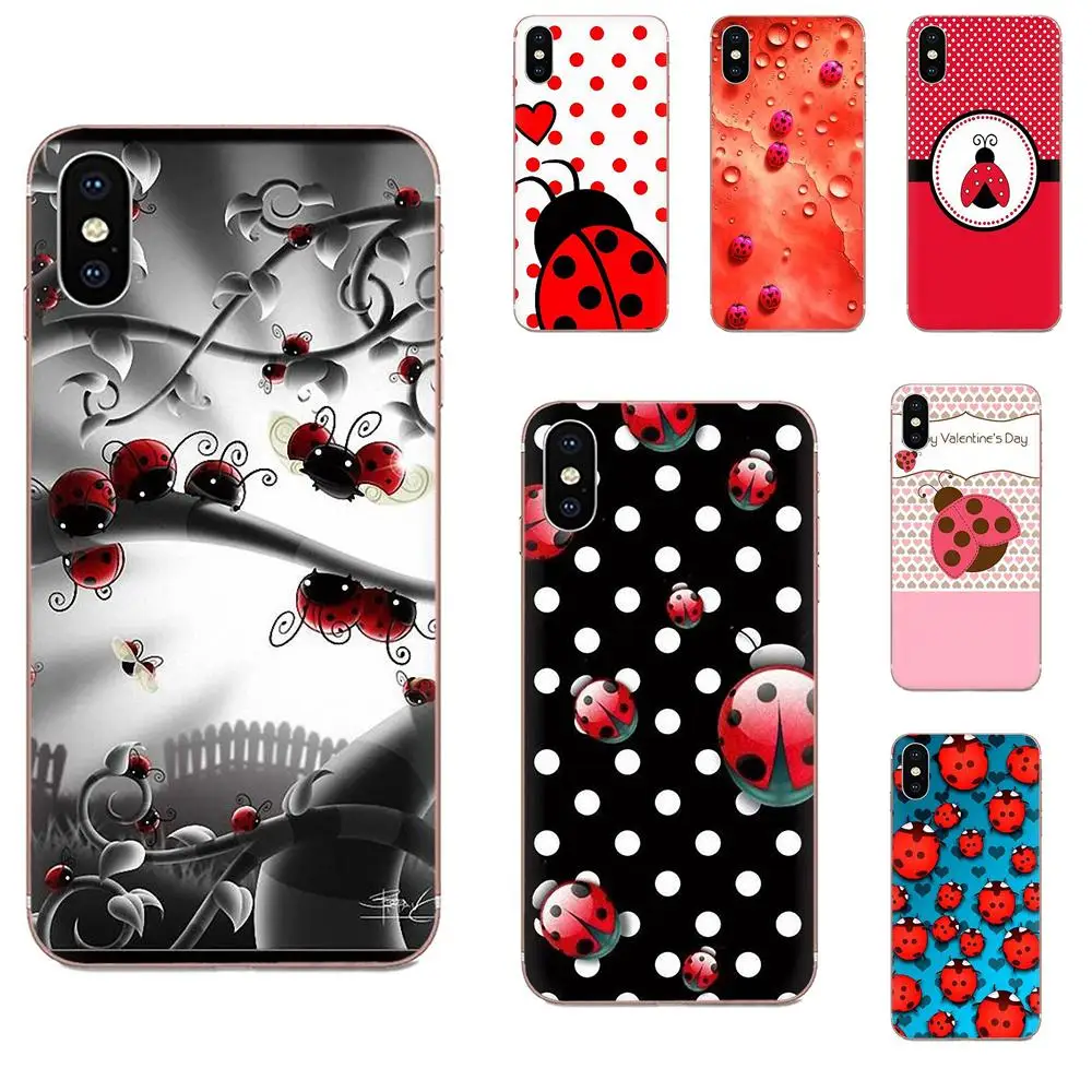 Чехол из ТПУ с рисунком Божья коровка для Huawei Honor Mate 7 7A 8 9 10 20 V8 V9 V10 V30 P40 G Lite Play Mini Pro P