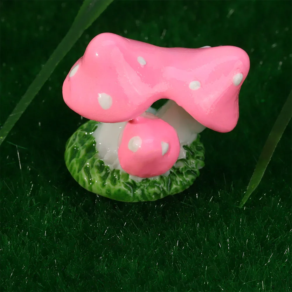 Мини смолы гриб ремесла Фея Сад миниатюрный орнамент украшения для террариума