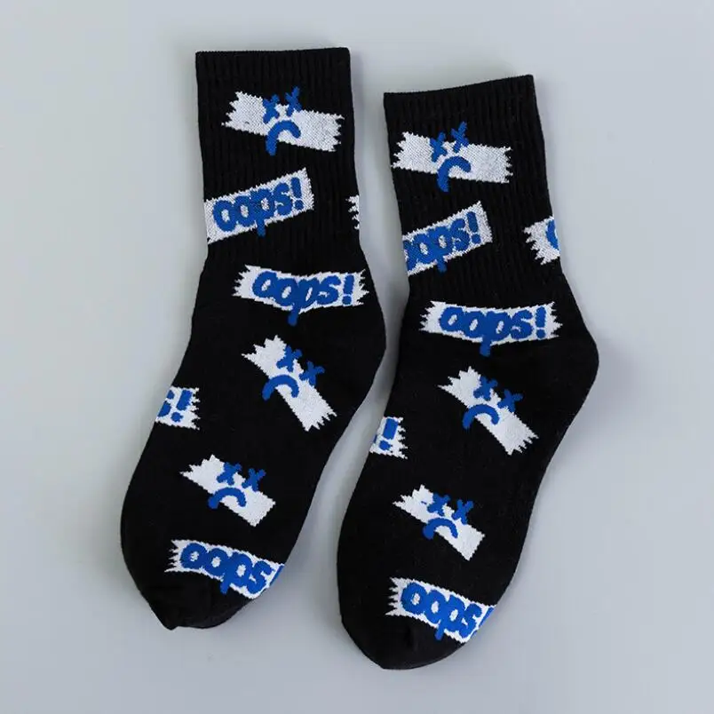 Hip Hop Ladies Students Letter Crew Sock Girls Print Cotton Socks Woman Summer Winter Soft Letters Embroidered Ankle Socks