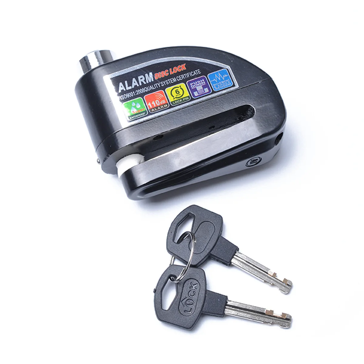 

Waterproof Motorcycle Alarm Lock Motor Scooter Bicycle Security Anti-theft Lock Wheel Disc Brake Lock Theft Protection 110dB