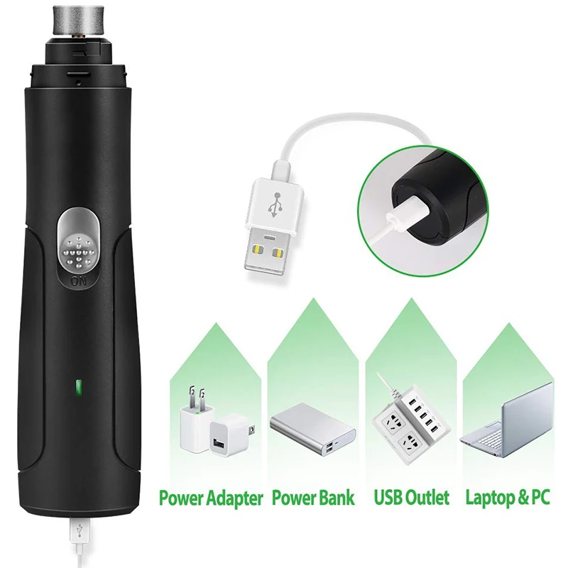 Собачья машинка для ногтей модернизированная 2 скоростная Тихая USB