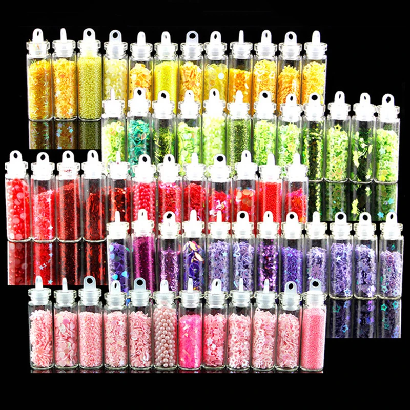 

12bottle Resin Filler Glitter Flakes Sequins Resin Glitter Powder Set Kit Clay Filling Epoxy Resin Silicone Mold Making DIY