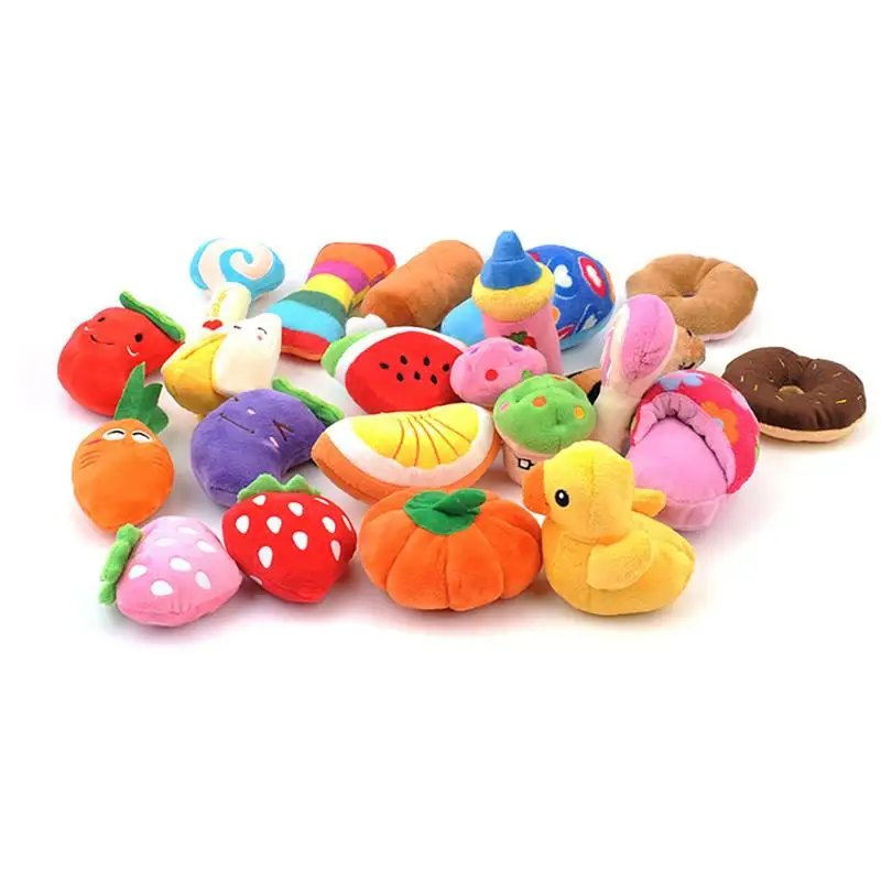 

Legendog Mini Cartoon Plush Pet Toys Bite Resistant Funny Cartoon Dog Squeaky Toy Plush Toy Cat Dog Supplies