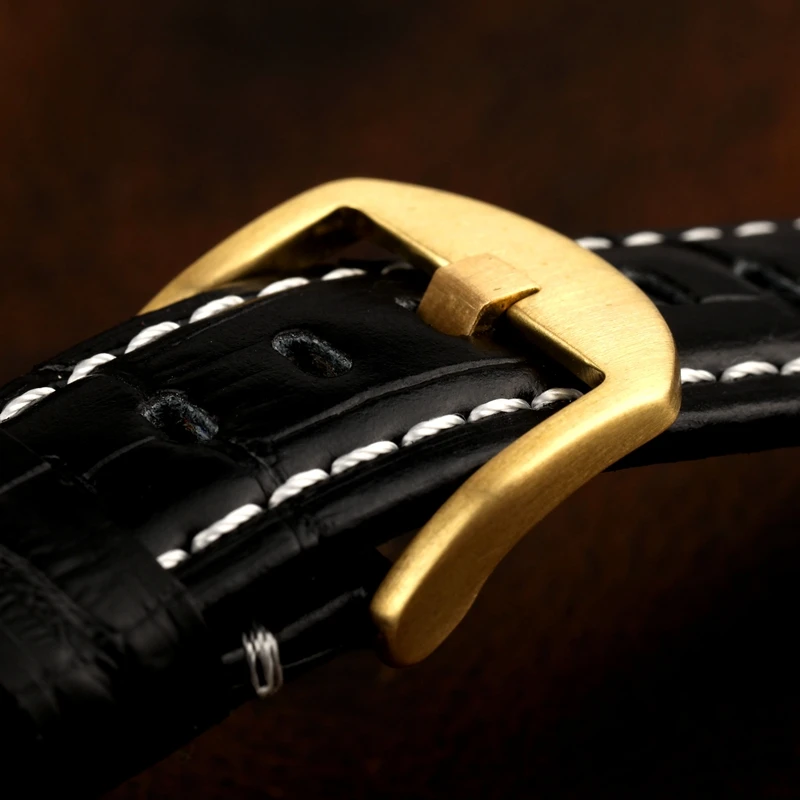 Новое поступление адаптируемая Механическая бронзовая Пряжка Allbai 18/20/22/24 мм