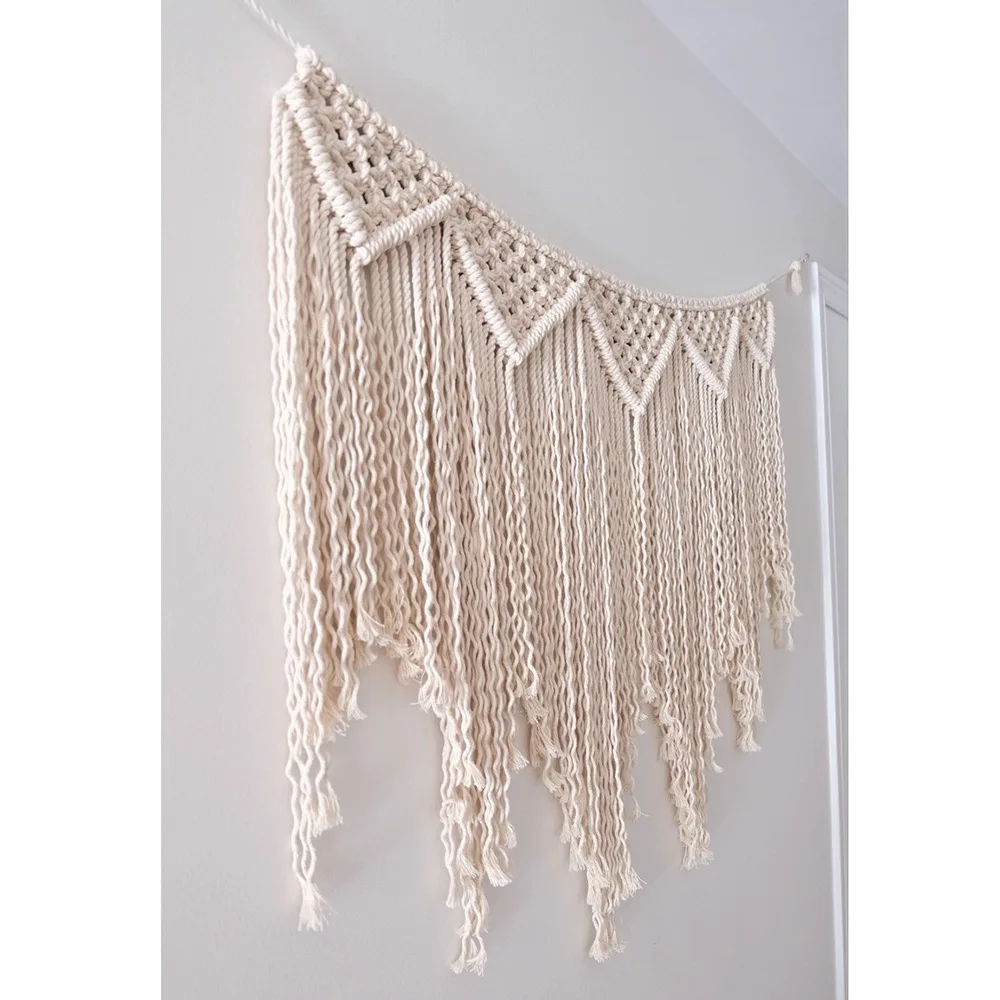 Макраме настенный Тканый гобелен ручной работы большой Бохо фон скандинавский с