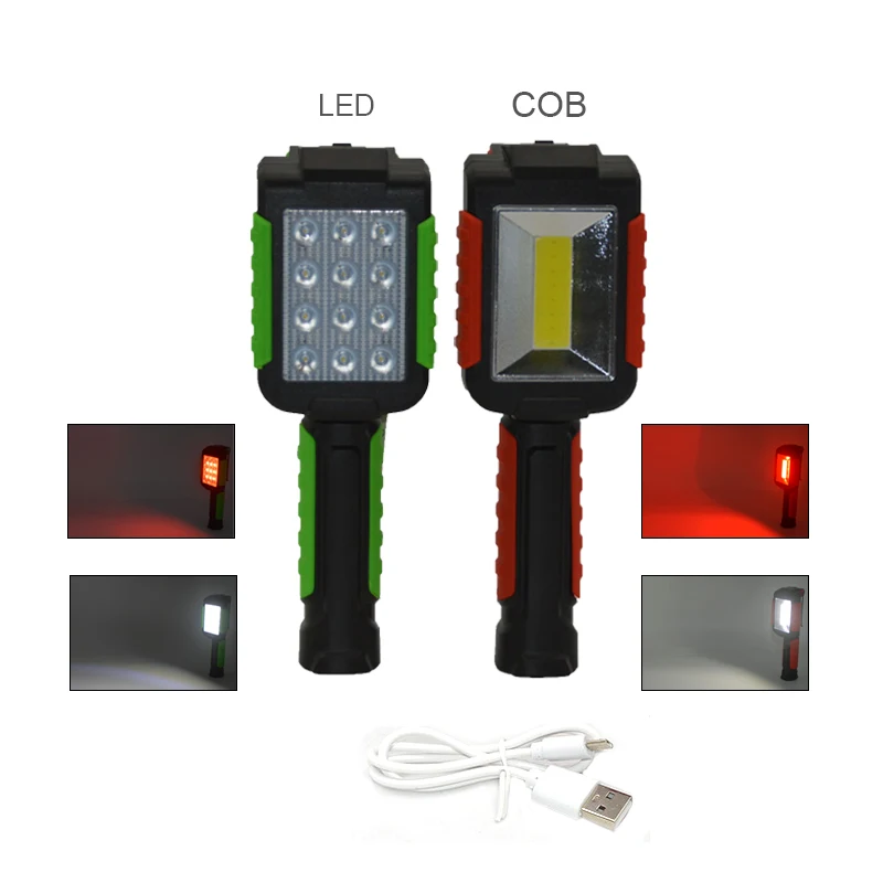 Светодиодный Многофункциональный перезаряжаемый рабочий светильник складной с