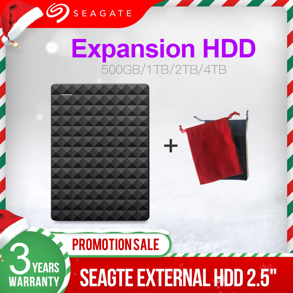 Внешний жесткий диск Seagate 2 5 дюйма 1 ТБ 4 портативный USB 3 0 HDD 500 ГБ для настольного