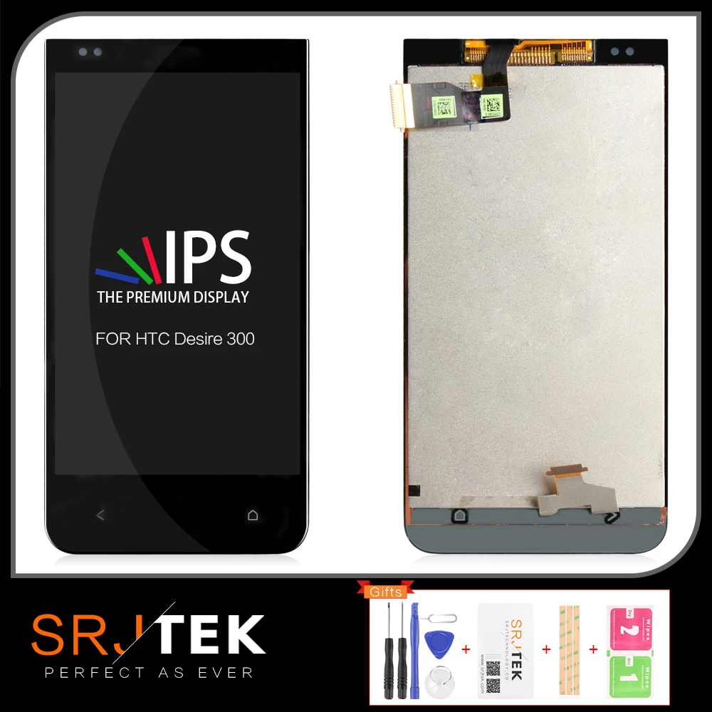 Оригинальный 4 5 &quot800x480 для HTC Desire 300 LCD сенсорный экран дисплей дигитайзер сборка