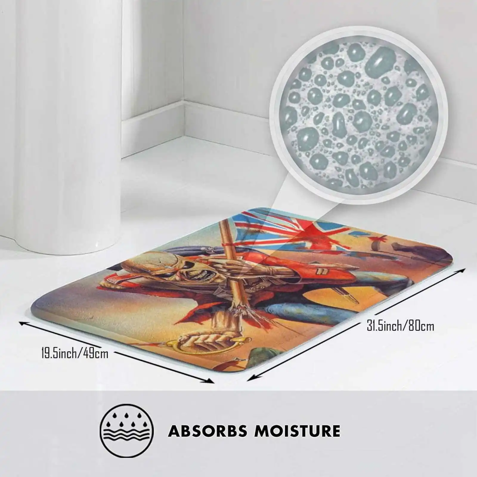 Противоскользящий коврик для дома Эдди с надписью Battle Ready | Дом и сад