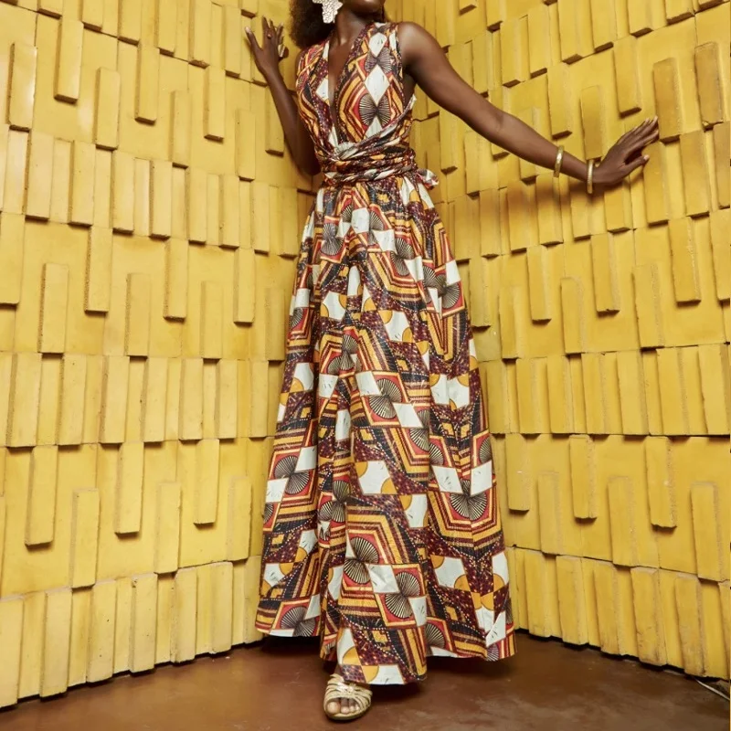 Одежда для женщин африканские комбинезоны с традиционным принтом африканская