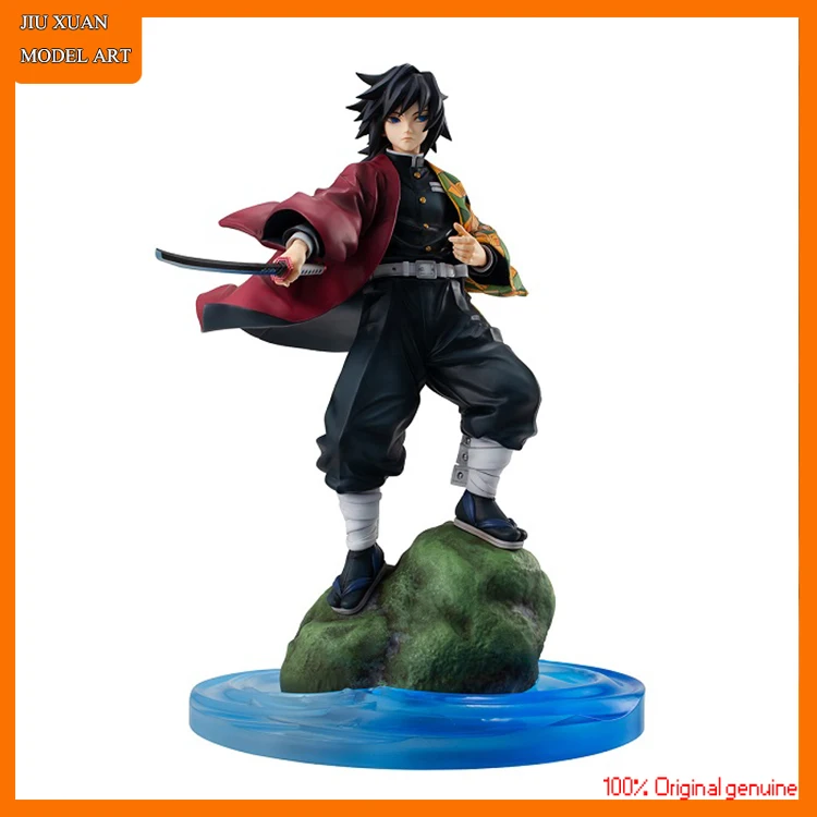 

100% оригинал: Аниме Убийца демонов Tomioka Giyuu 23 см ПВХ фигура аниме модель игрушки Фигурки Коллекция куклы подарок