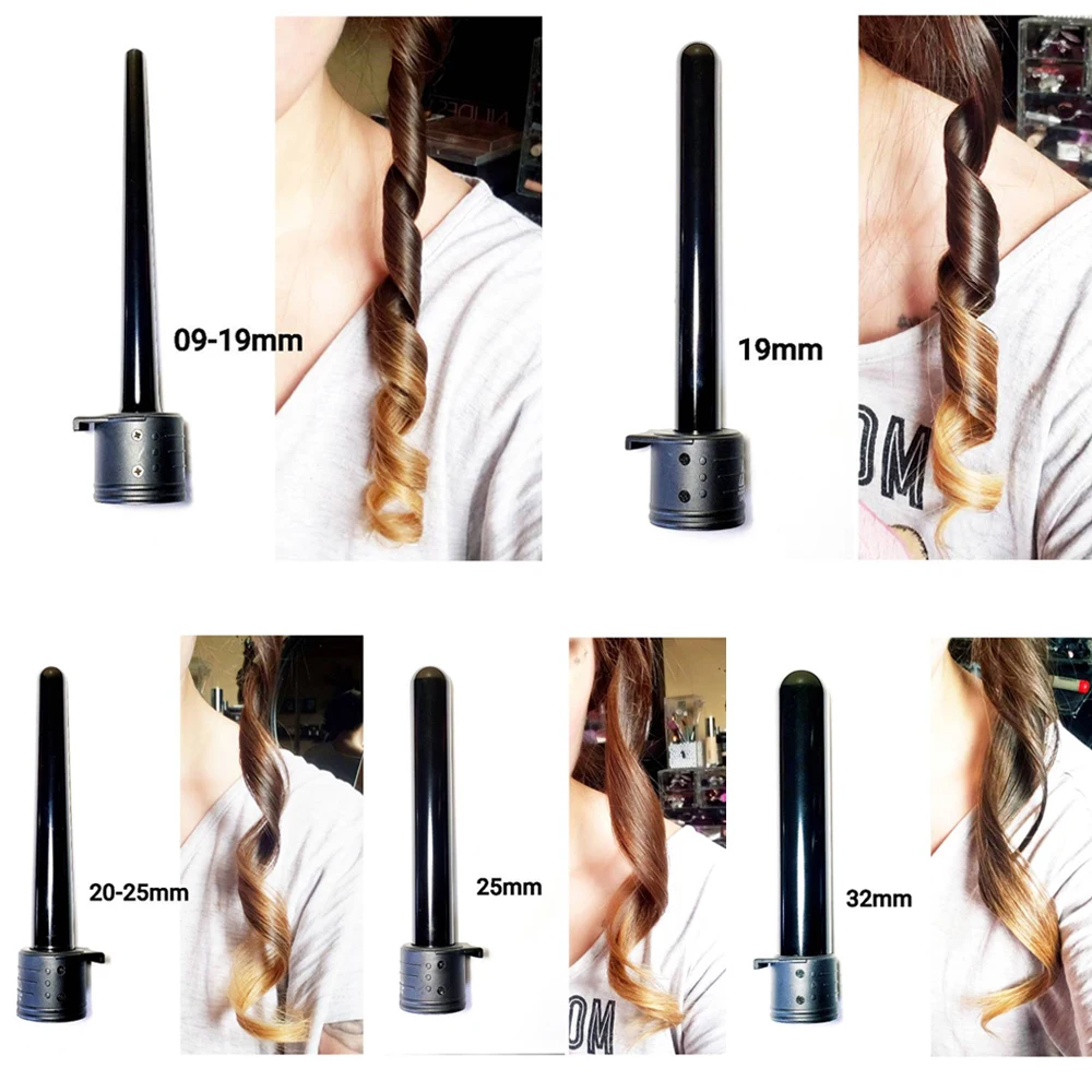 

5-in-1 Curling Iron Wand Hair Curling Iron Crimp Corrugation for Hair Styling Tools 9-32mm Hair Crimper Professional Hair Curler