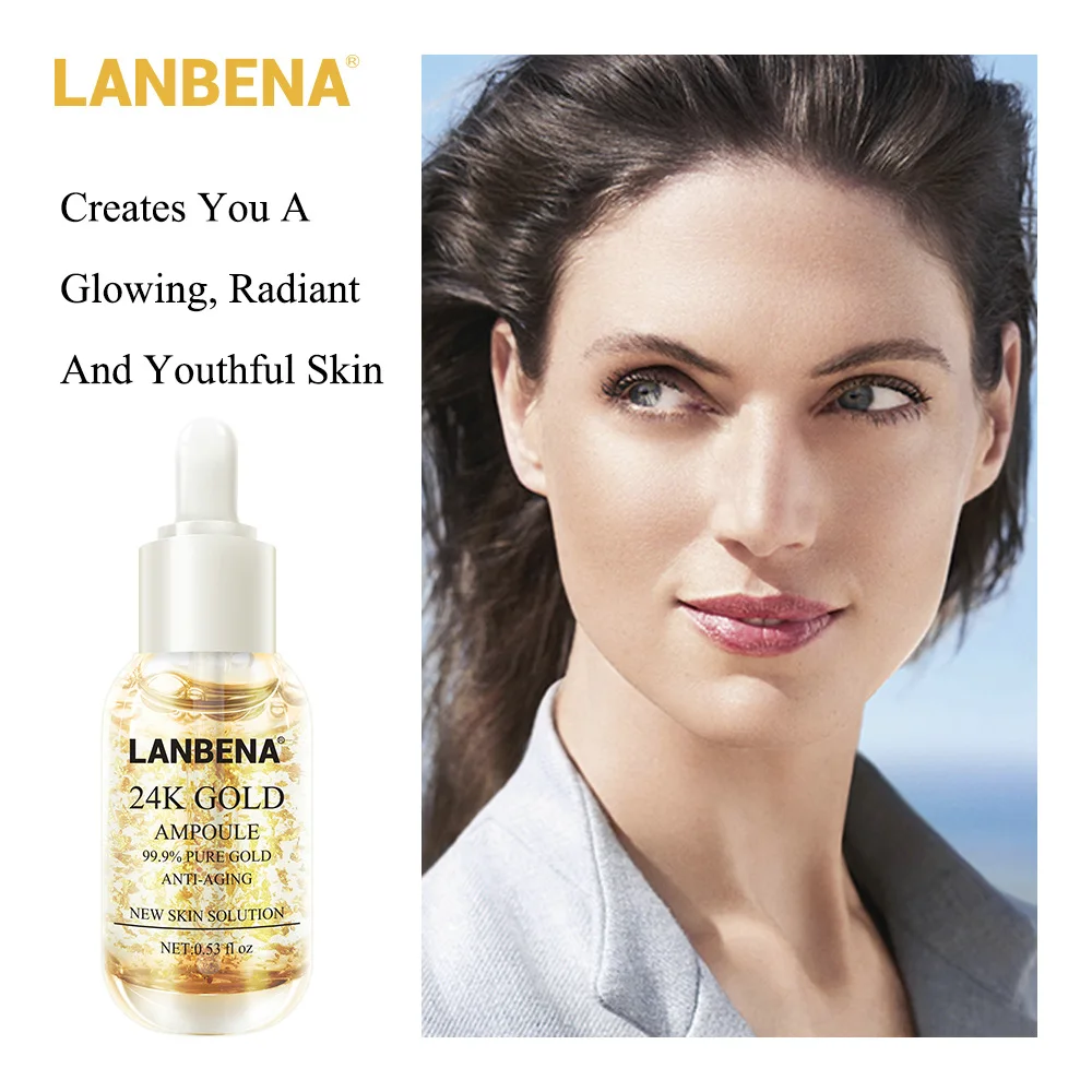 

LANBENA Facial Essence 24K Gold Silk Essence 15ml whitening Essence korean skin care face lotion face care products