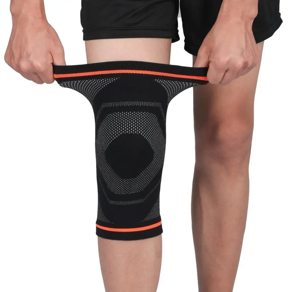 

1pc Knee Pad Sleeve Thermal Knit Compression Leg Support Bandage Protector for Outdoor Running