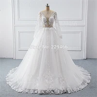 Wuzhiyi Vestido de Noiva Casamento ТРАПЕЦИЕВИДНОЕ свадебное платье высокого качества trouwjurk Бисероплетение Китай Свадебные платья Matrimonio свадьба
