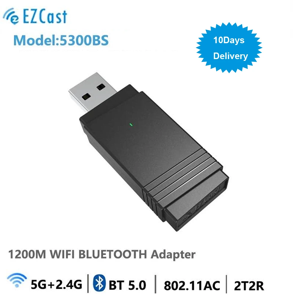 

EZCAST 5300BS WIFI Bluetooth адаптер 1200M USB3.0 ac 802,11 5G + 2,4G двухдиапазонный Bluetooth 5,0 сетевая карта