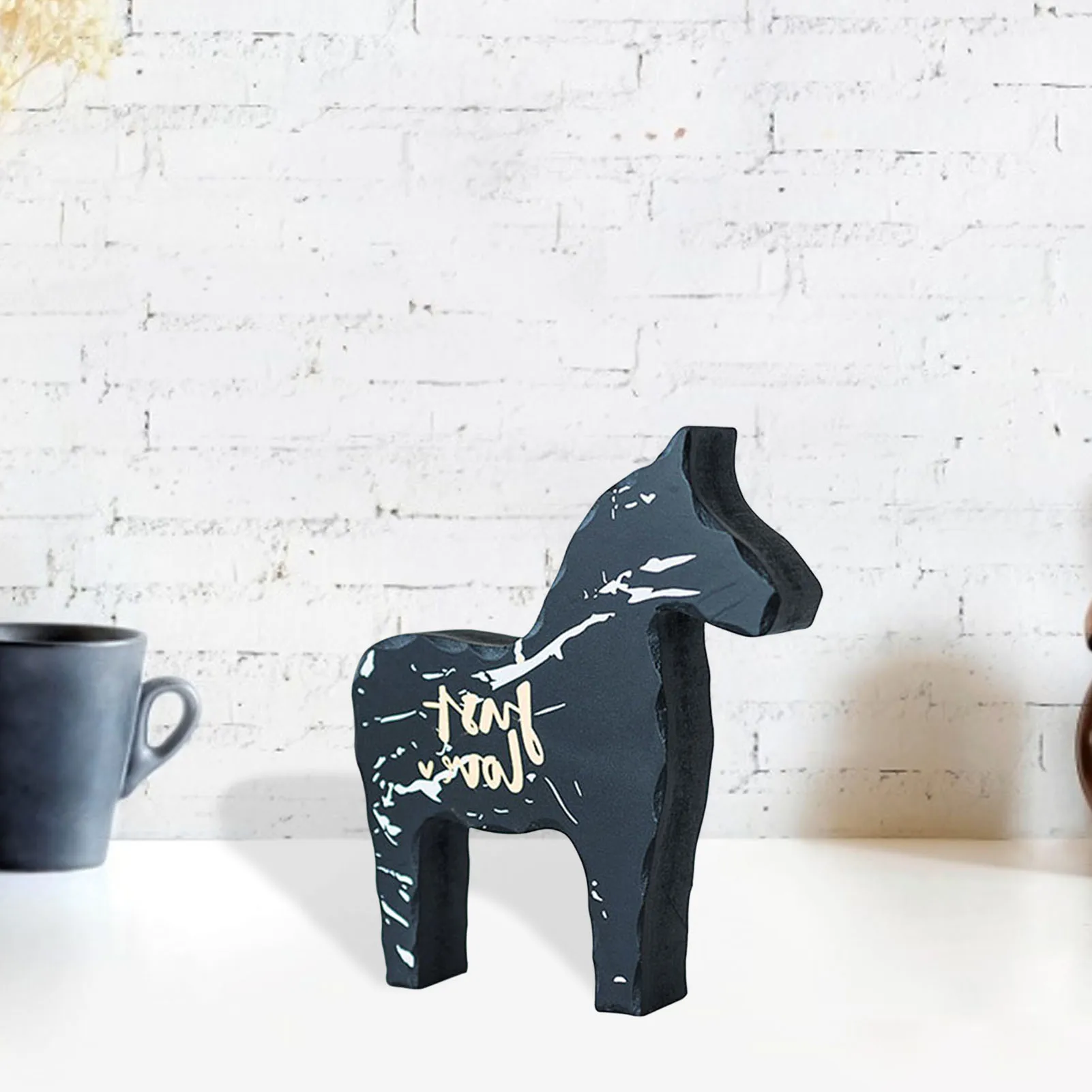 Деревянное украшение в виде лошади скандинавский артистический деревянный