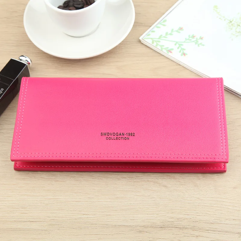 

New Fashion Ladies Long Wallet Coin Purse Coin Purse Multi-Card Slot Large-Capacity Zipper Hand Leather Wallet Handbag