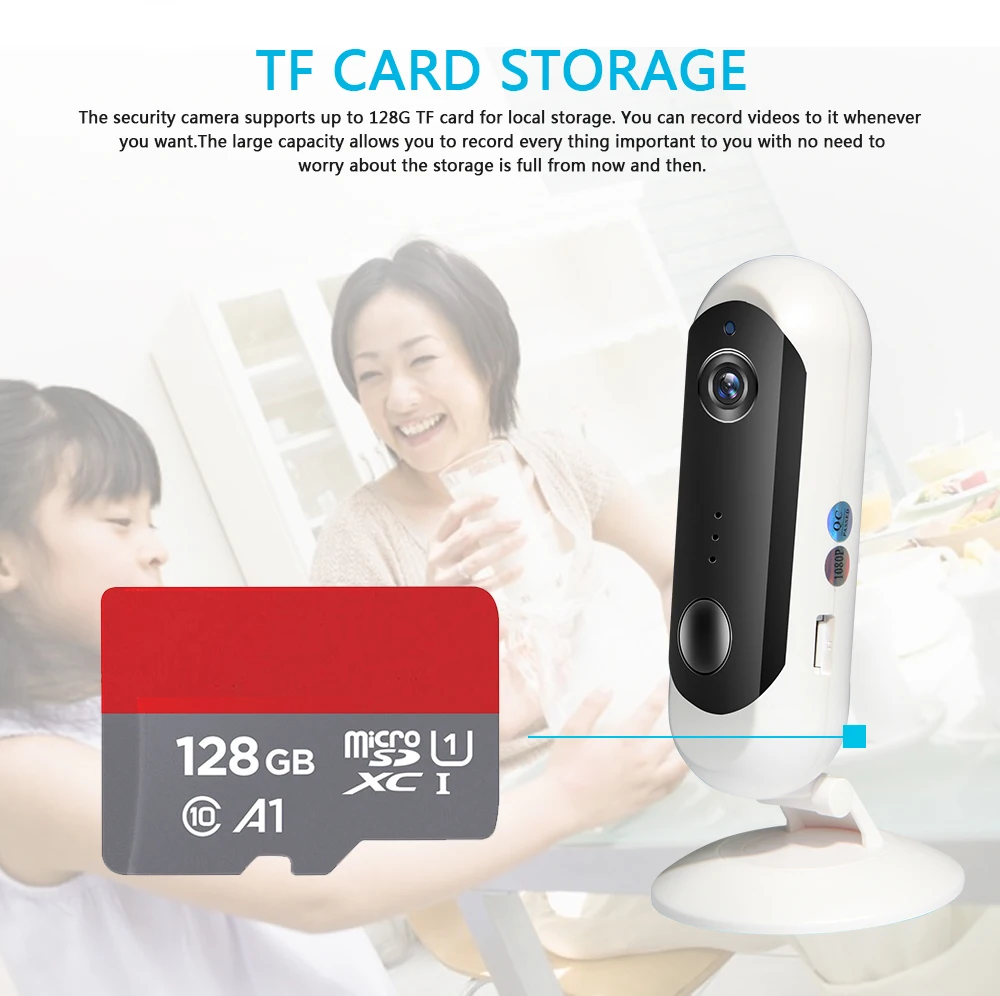 Wi-Fi ip-камера с батареей безопасности низкая мощность 720 P/1080 P HD беспроводная