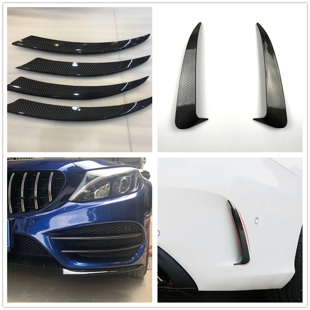 Передний Задний бампер Крышка вентиляционного отверстия для 2015 2018 Mercedes Benz C Class