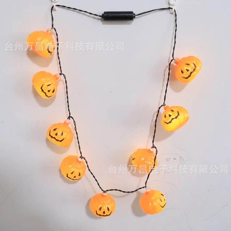 

Light up Necklace lamp for Halloween Pumpkin ghost eye Skull Necklace decoration lamp for Ghost FestivalA255