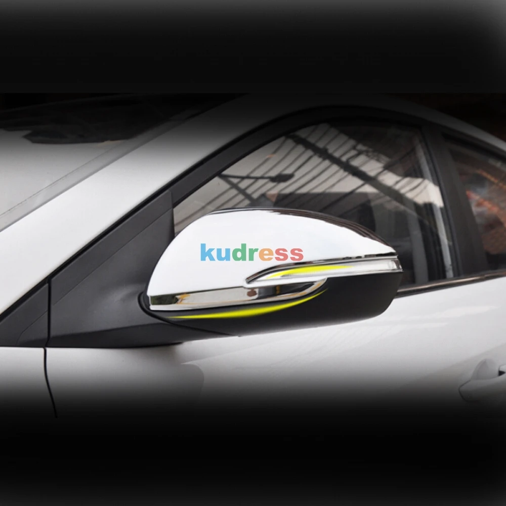 Для hyundai Verna Solaris Accent 5th ABS хромированное зеркало заднего вида Накладка для автомобиля