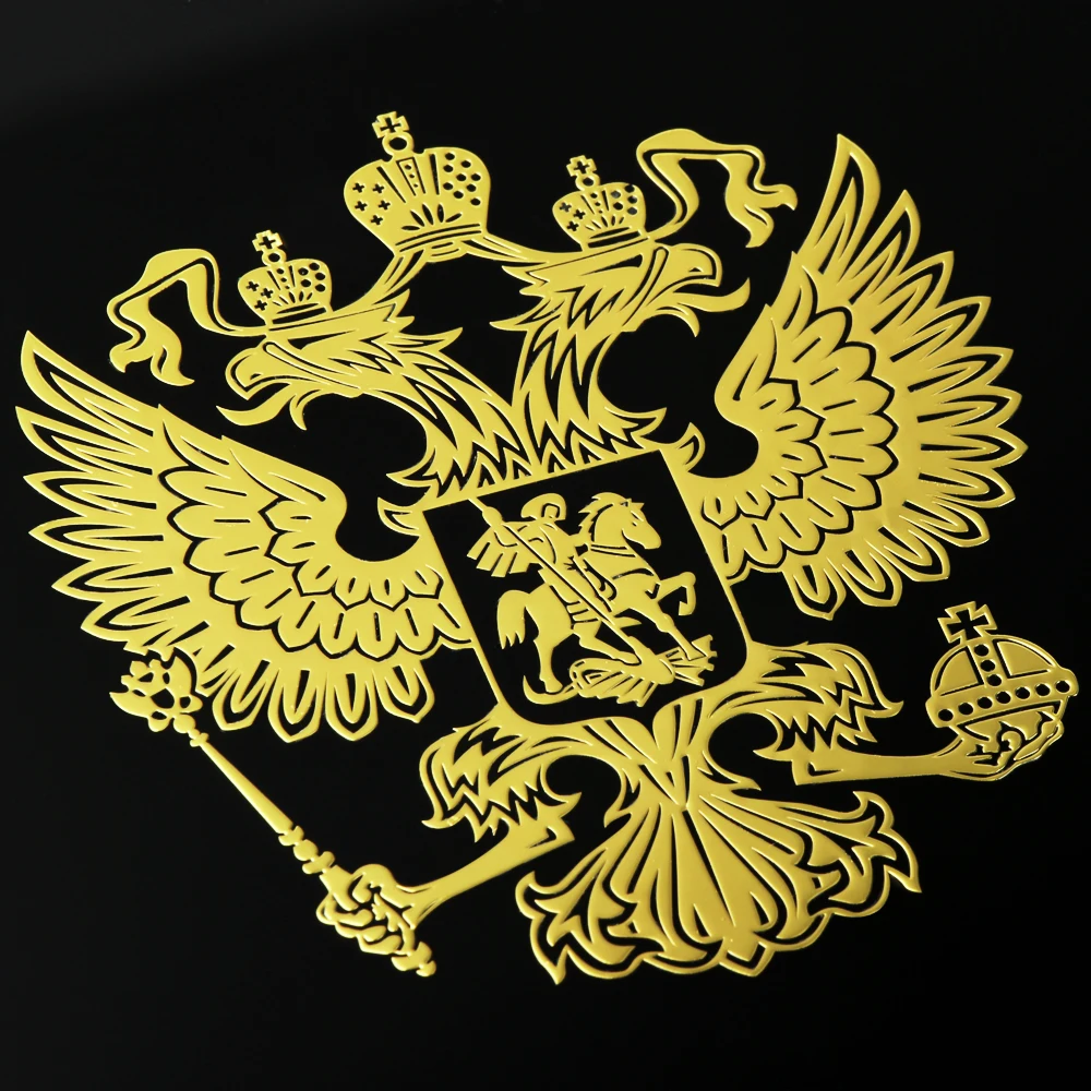 Автомобильные наклейки Герб России никелевая металлическая наклейка для Geely SC7 MK