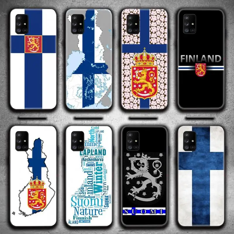 Финляндия одежда чехол для телефона с изображением флага Samsung Галактики A52 A21S A02S