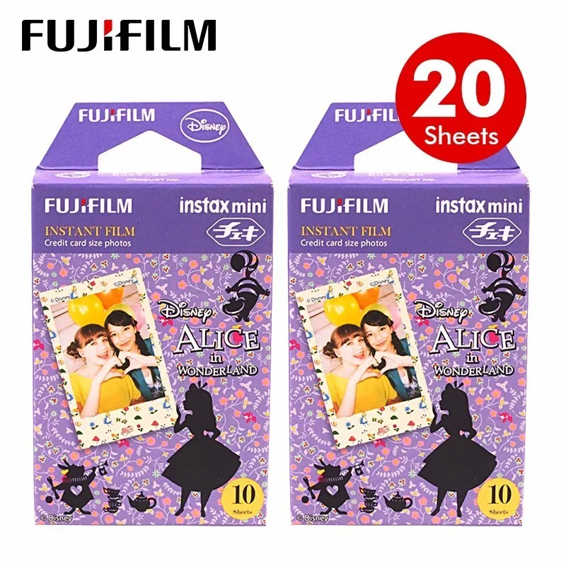 20 Sheets Подлинная Fuji Fujifilm Instax Mini Фильм Алиса фотобумага 10 шт. для 9 8 7s 50s 50i 90 25 dw поделиться SP-1 SP-2 мгновенной камеры - Цвет: 20 Sheets