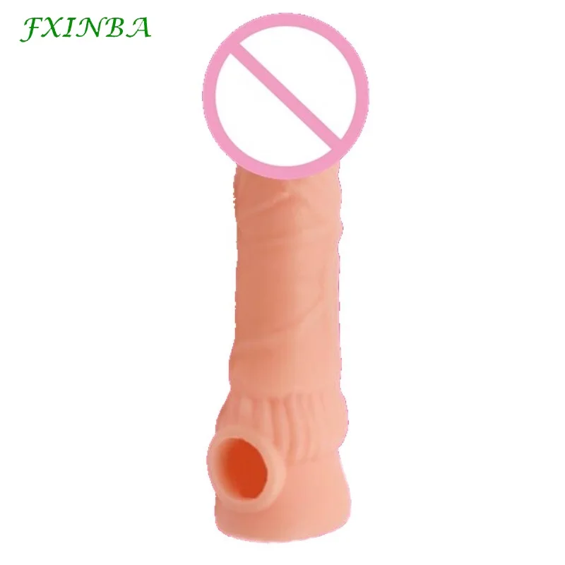 Презервативы для мужчин FXINBA 16 см реалистичные с длинным рукавом|Вакуумные и