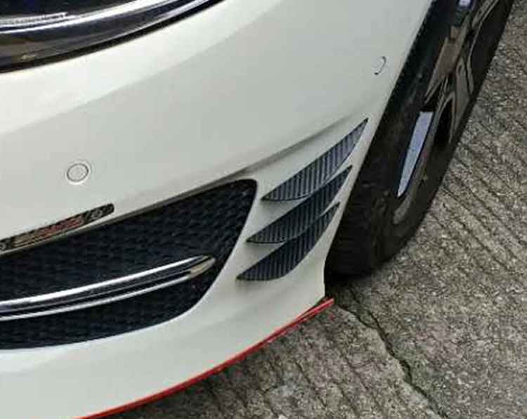 Автомобильный спойлер YOLU из углеродного волокна черная Насадка На передний